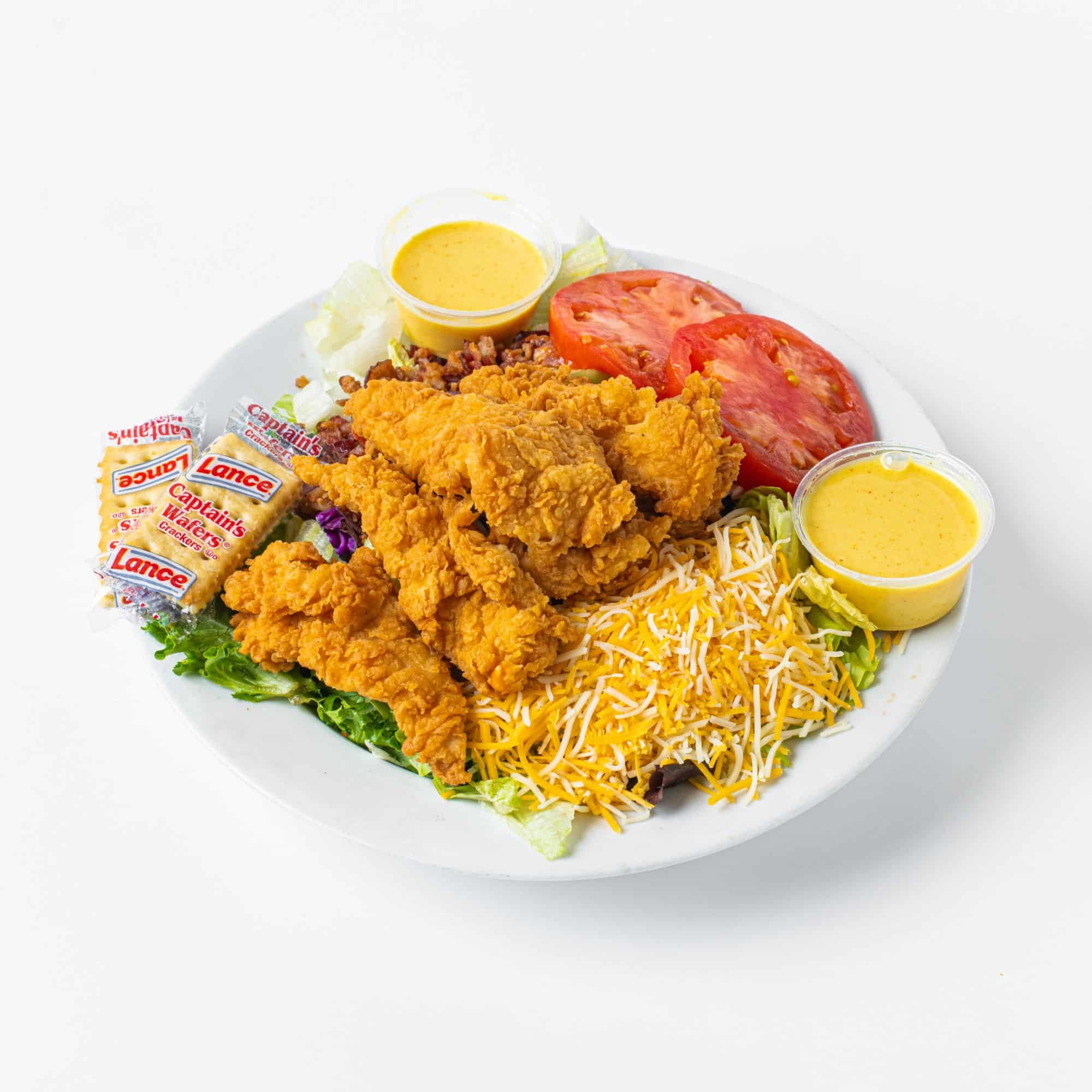 Chicken Finger Salad | Barnes Restaurant