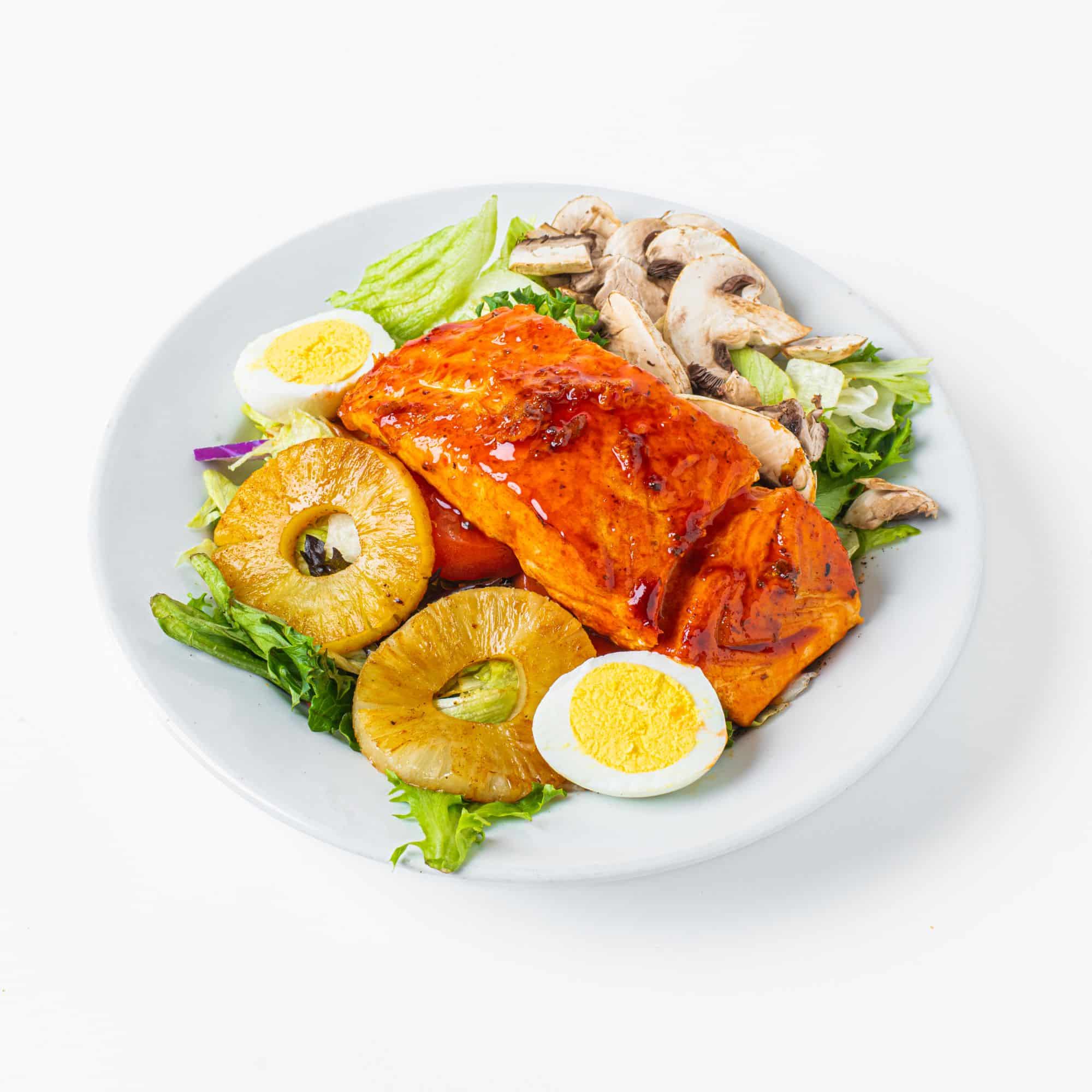 Grilled Salamon Salad | Barnes Restaurant